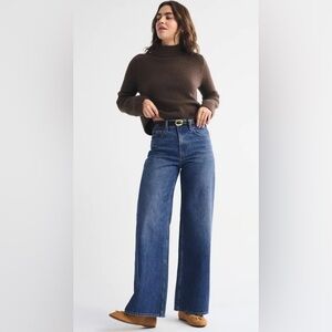 Abercrombie & Fitch Dark Blue wide leg Women's Jeans